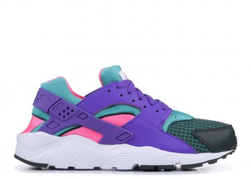 Nike Huarache Run Ultra Now Outdoor Verde Cabana Hyper Pink Hyper Grape BQ7096-300