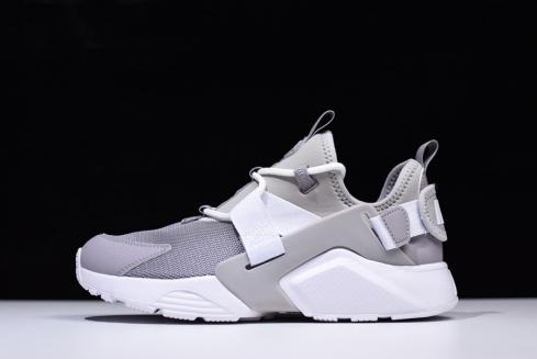 Zapatos casuales Nike Air Huarache City Low Atmosphere gris blanco para hombre y mujer AH6804 004
