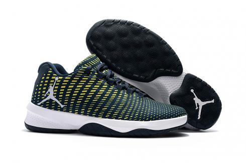 Nike Air Jordan 2017 Black blue yellow white men basketball shoes