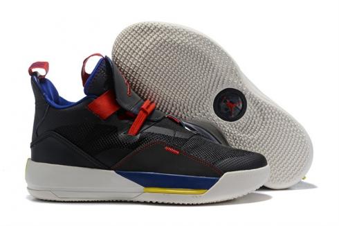 Nike Air Jordan 33 Retro Hombres Zapatos BV5072-001 Negro Rojo
