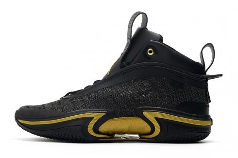 2021 Nike Air Jordan 36 Negro Metálico Oro