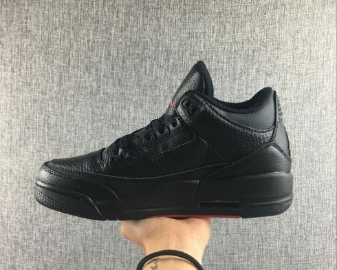 Air Jordan 3 Retro OVO Black Cat Pánské basketbalové boty 580775-007