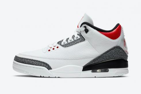 Air Jordan 3 SE T Fire Red Japan Exclusive White Fire Red Sort CZ6433-100