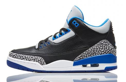 Air Jordan 3 Sport Mavi Siyah Kurt Gri 136064-007,ayakkabı,spor ayakkabı