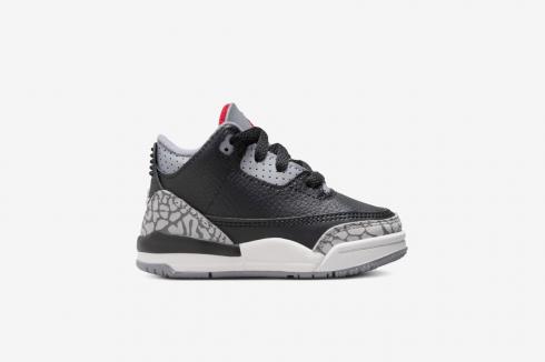 Jordan 3 Retrotd DM0968-010 Fire Grey Cement Summit Black White Red