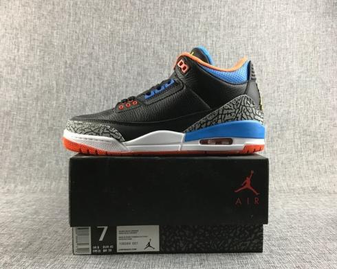 Nike Air Jordan 3 Black Cement Mens Basketball Shoes 136064-027