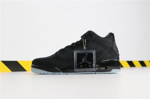 Nike Air Jordan 3 復古男鞋 Flyknit 黑色 AQ1005-001