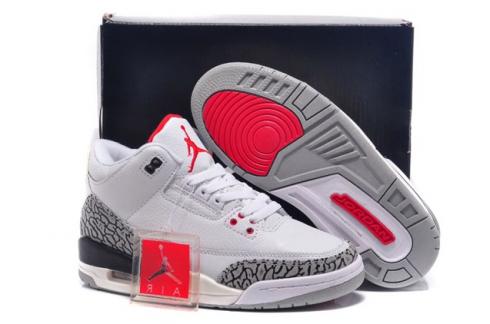 ретро дамски обувки Nike Air Jordan III 3 White Grey 136064