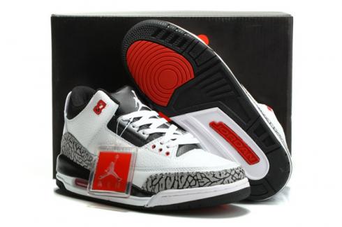 Nike Air Jordan III Retro Kızılötesi 23 Beyaz Siyah Çimento Kırmızısı 136064-123,ayakkabı,spor ayakkabı