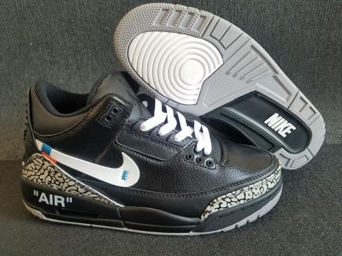 BioenergylistsShops - Off White X Nike Air Jordan 3 Retro Black