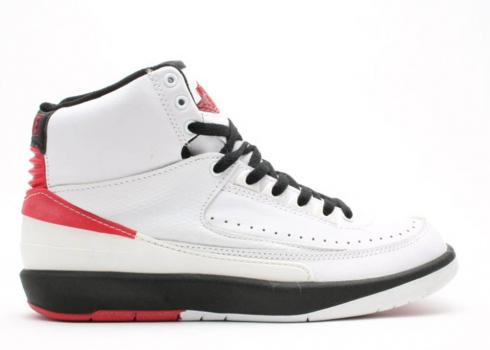 Air Jordan 2 Weiß Schwarz Rot 130235-161