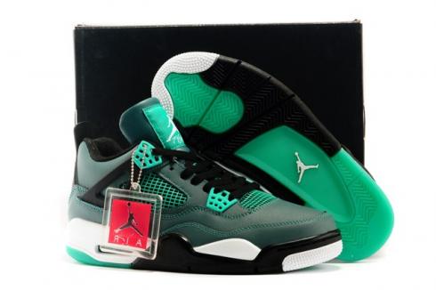Nike Air Jordan 4 IV Retro 30TH Teal Weiß Schwarz Retro Basketball Herrenschuhe 705331 330