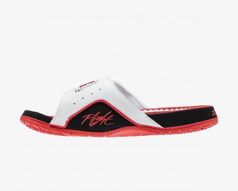 Air Jordan Hydro 4 Retro White Fire Red Black Mens Shoes 532225-160