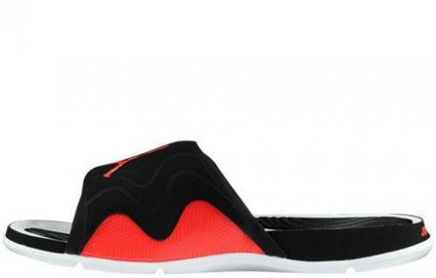 Air Jordan Hydro Retro 4 Mens Black Orange Sandals Slippers 705163-021