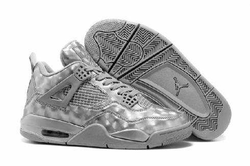 Nike Air Jordan 4 MATRIX 3D 銀色男士時尚運動鞋