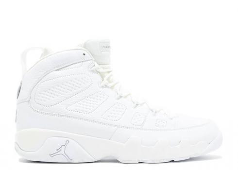 Air Jordan 9 Retro 25. Yıldönümü Beyaz Gümüş Metalik 302370-104, ayakkabı, spor ayakkabı