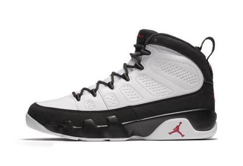 Nike Air Jordan 9 IX OG Space Jam férfi kosárlabdacipőket, fehér fekete piros 302370-112