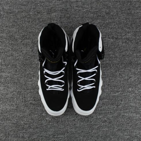 Nike Air Jordan IX 9 Chaussures de basket-ball pour hommes Noir Blanc 302370
