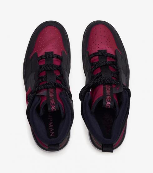 jordan 1 high react black noble red