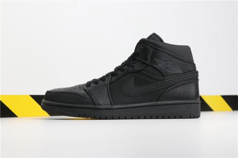 Air Jordan 1 Retro High OG Black Mens Basketball Shoes 554725-001