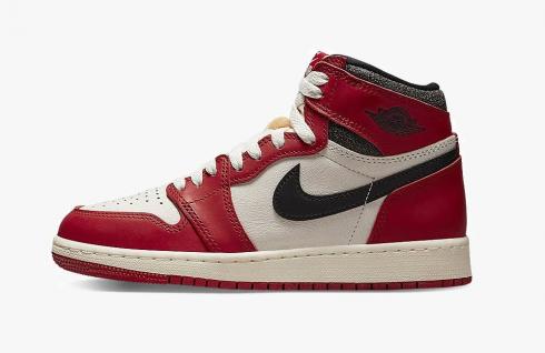 Air Jordan 1 Retro High OG GS Chicago Lost and Found Varsity Red FD1437-612 .