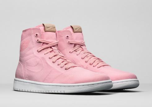 Sepatu Basket Wanita Nike Air Jordan 1 Retro High Decon Pink 867338-620