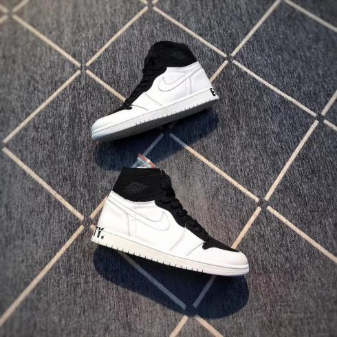 Nike Air Jordan I 1 復古男款籃球鞋白色黑色新款式