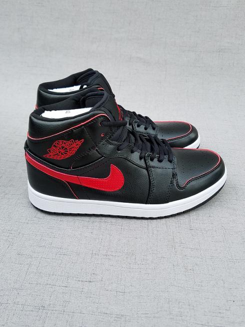 Nike Air Jordan I 1 Retro black red white Men Basketball Shoes