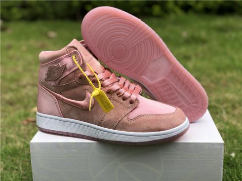Nike Air Jordan I 1 Women Basketball Shoes Pink All