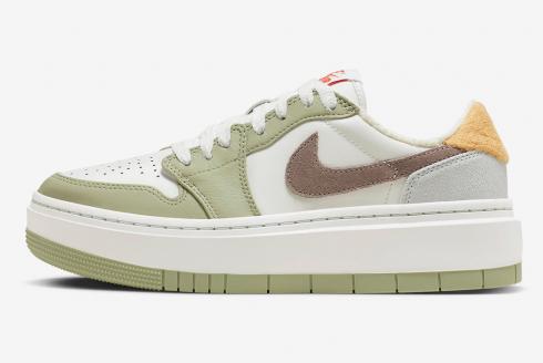 Air Jordan 1 Elevate Low Year of the Rabbit Coconut Milk Faded Green Sanded Gold FD4326-121