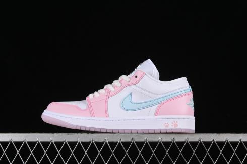 Nike Air Jordan 1 Low SE Paw Print White Pink HM3706-141