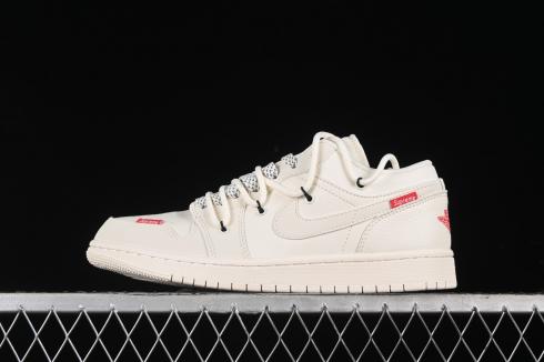 Nike Air Jordan 1 Low Sail Red Supreme CSJ9950-017