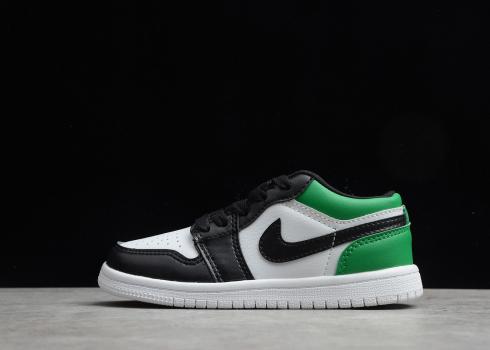 Çocuk, ayakkabı, spor ayakkabı için Nike Air Jordan 1 Retro II Düşük Beyaz Siyah Yeşil BQ6066-113