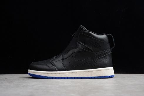 Chaussures de basket-ball unisexe Air Jordan 1 AJ1 Mid noir blanc AQ4833-001