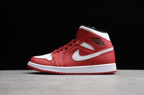 Air Jordan 1 Mid Gym Red White Black Basketball Shoes 5547724-605