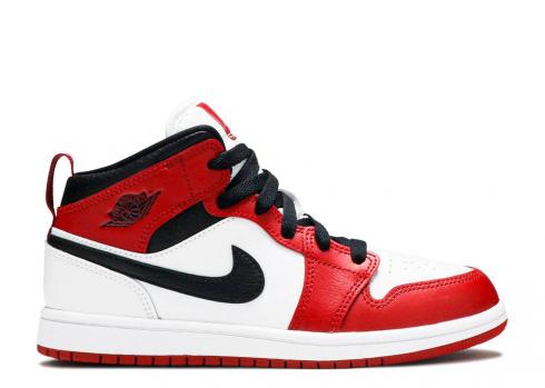 Air Jordan 1 Mid Ps Chicago Bianche Nere Gym Rosse 640734-173