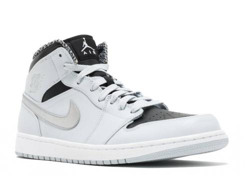jordan 1 mid wolf grey black white