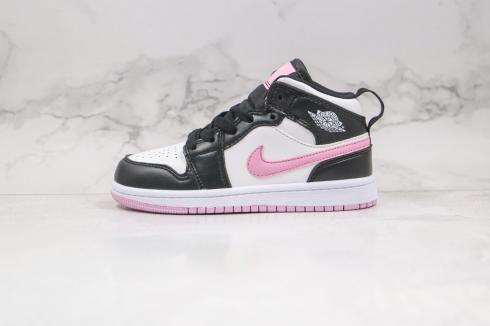 Nike Air Jordan 1 Retro Mid White Musta Vaalea Arctic Pink K555112-103