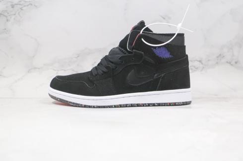 Nike Air Jordan 1 Zoom CMFT Fekete Chile Piros Lila CT0978-060