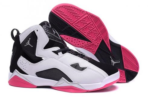 Zapatos Nike Air Jordan True Flight Blanco Negro Rosa 342774 142