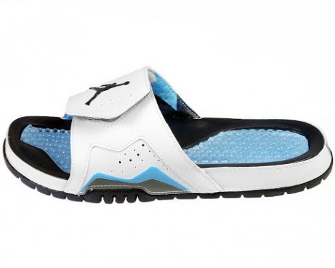 Klapki Nike Air Jordan Hydro VII Retro Białe Szare Niebieskie Granatowe 705467-107