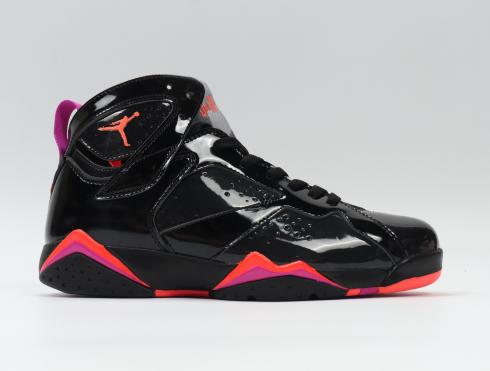 Nike Air Jordan 7 Retro Patent-Da đen 313358-006