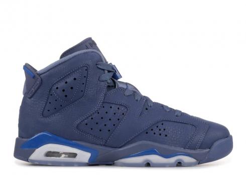 Nike Air Jordan 6 'VI' Retro Still Blue Boys 2.5Y
