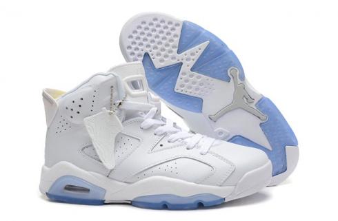 Nike Air Jordan VI 6 Retro Zapatos para hombre Blanco 309387 111