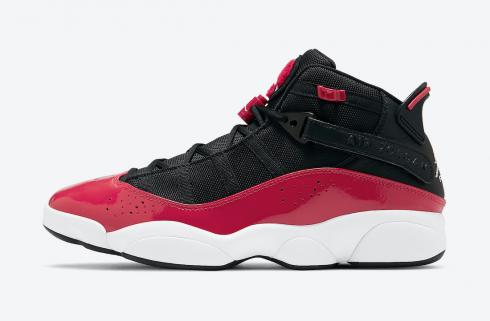 Air Jordan 6 Rings Fitness Červená Čierna Biela Basketbalová obuv 322992-060