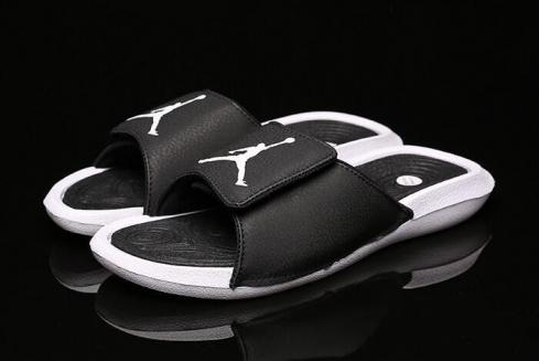 Yeni Air Jordan Hydro 6 Retro Sandalet Siyah Beyaz Erkek ve Kadın Beden 881473 032,ayakkabı,spor ayakkabı