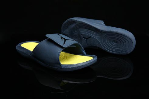 Nike Air Jordan Hydro 6 Чорно-жовті чоловічі тапочки 881473-415