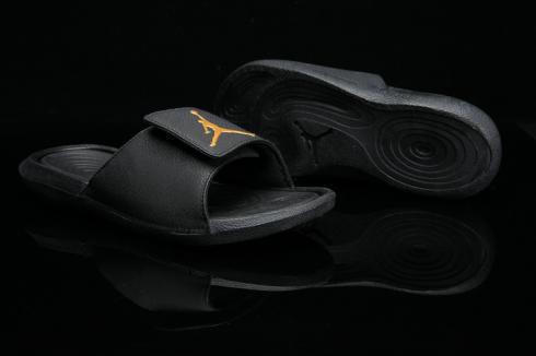 Nike Jordan Hydro 6 Black Gold Herr Sandal Slides Tofflor 881473-033