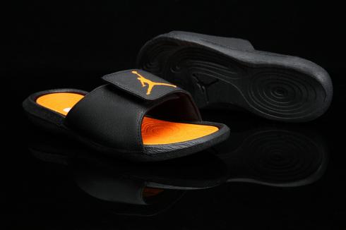 Nike Jordan Hydro 6 czarny pomarańczowy żółty Damskie Sandały Klapki Klapki 881474-018