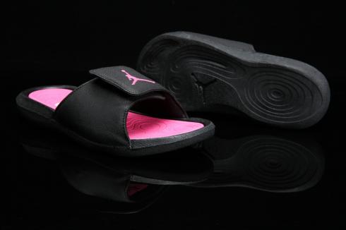 Nike Jordan Hydro 6 schwarze und rosa Sandalen/Hausschuhe für Damen 881475-009